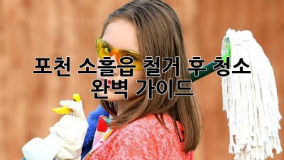 포천 소흘읍 철거 후 청소 완벽 가이드